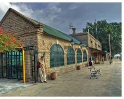 Locomotives and coaches at Golra Railway Station Railway museum in Rawalpindi Pakistan