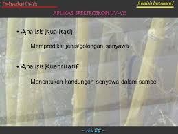 Analisis Instrumen I Spektroskopi Uv Vis Ppt Download