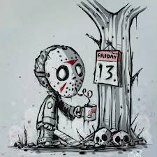 Friday The 13th Scary Drawings Horror Artwork Creepy Drawings