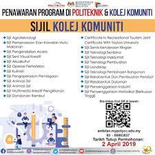 تويتر Kpm على تويتر Penawaran Program Sijil Di Kolej Komuniti Seluruh Malaysia Kolejkomunitihq Https T Co 8fu5n0cqjn