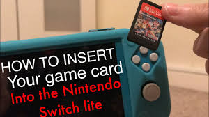 How To Insert A Game Card For Your Nintendo Switch Lite Youtube