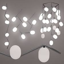 Suspended Ceiling Lamp Brokis Ivy Set 3d Model Cgtrader