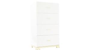 There are also a few things to avoid—dark and bulky furniture, too many decorative accessories, and inadequate lighting. Odessa Tall White Gloss Dresser Chest