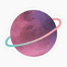 Download Premium Png Of Cute Planet With A Ring System On Transparent In 2020 Transparent Background Watercolor Galaxy Star Doodle