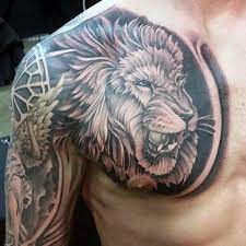 Top 73 Lion Chest Tattoo Ideas 2021 Inspiration Guide Lion Chest Tattoo Lion Tattoo Sleeves Mens Lion Tattoo