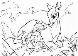 Cute deer are resting in the meadow. Bambi Coloring Pages For Kids Pdf Free Coloring Sheets Bambi Coloring Pages Mom Coloring Pages Horse Coloring Pages