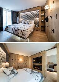 Bedroom Design Idea This Hotel Has The Headboards Built Into The Walls Modern Hotel Room Hotel Room Design Home Decor Bedroom