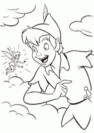 Peter Pan And Tinkerbell Peter Pan And Tinkerbell Coloring Page Tinkerbell Coloring Pages Disney Coloring Pages Peter Pan Coloring Pages