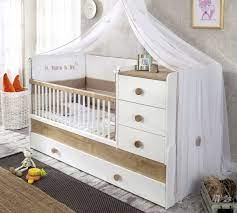 Babyzimmer babybett wickelkommode weiss bettwasche sterne grau. Babybett Mit Wickelkommode Natura Baby Online Kaufen Furnart