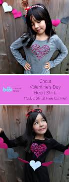 Download Cricut Valentine S Day Diy Heart Shirt 1 Cut 2 Shirts Free Cut File Hello Creative Family