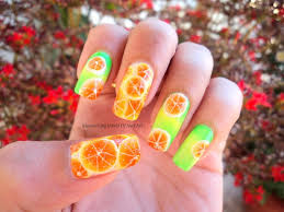 23 Sweet And Fresh Fruit Nail Arts Be Modish Fruit Nail Art Fruit Nail Designs Orange Nail Art