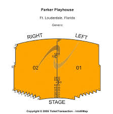 Parker Playhouse Seating Chart