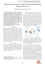 Have been registered to vote in the uk within the last 15 years. Pdf Design Of Electronic Voting Systems For Reducing Election Process