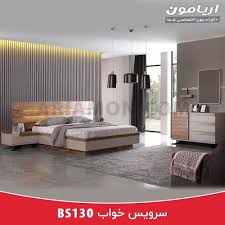 سرویس خواب جدید آریامون سرویسخواب چوبی ترکیب رنگ روکش چوب طبیعی بلوط و کرم امکان جکدار کردن تختخواب وجود دارد برای اطل Home Decor Room Furniture