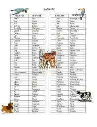 Here are 50 animals name. English Teacher O Prof De Francais Animals