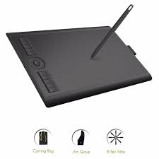 Gaomon M10k 2018 Version 10 X 6 25 Inches Art Digital Graphic Tablet For Drawing With 8192 Level Pen Pressure Passive St Digital Tablet Tablet Digital Graphics