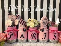 15 harmonious parisian themed bedroom for girl. Paris Themed Birthday Party Glass Jar Set Paris Centerpiece Etsy In 2021 Paris Birthday Theme Paris Theme Party Paris Themed Birthday Party