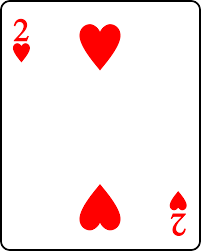 The objective of hearts card game is to score as few points as possible. File Playing Card Heart 2 Svg Wikimedia Commons