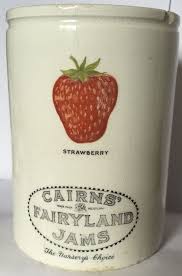 Stunning Rare Pictorial Cairns Fairyland Jams Strawberry Jam Pot Crock Wow Pot Confiture Pots Confiture
