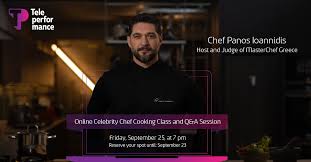Teleperformance Greece On Twitter Chef Panos Ioannidis Host And Judge Of Masterchef Greece Comes In The Kitchen Of Teleperformancegreece For A Special Online Cooking Class Friday September 25 2020 At 7