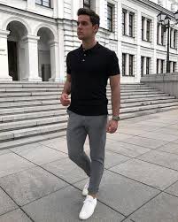 49 Stylish And Light Summer Men Work Outfits Styleoholic Verabella women's black white striped ankle length stretchy legging pants. light summer men work outfits