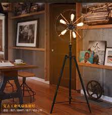 Shipping port yantian shenzhen port package usually inner box+ master brown carton, foam and plastic bags may use fan floor lamp. American Country Loft Industrial Fan Floor Lamp Wrought Iron Retro Living Room Bedroom Standing Lamp Floor Lamps Aliexpress