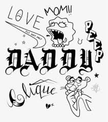 Lil peep himself said that this tattoo is a very low quality representing how low his mood can get. Lil Tattoo Peep Crybaby Art Free Download Png Hd Lil Peep 1 11 Transparent Png Kindpng