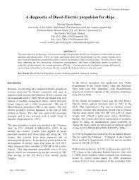 Então tenha em mente que a única informação pela qual deve se basear é a sua tabela. Pdf A Diagnostic Of Diesel Electric Propulsion For Ships