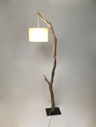 Old Weathered Branch Standing Lamp Etsy In 2020 Hanging Lamp Shade White Hanging Lamps Wood Floor Lamp