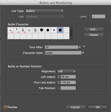 Next select file>place and navigate to the document that contains the text you wish to import. Working With Bulleted And Numbered Lists In Indesign Creativepro Network