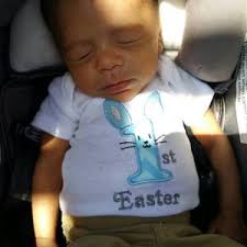 1st First Easter Bunny Machine Embroidery Applique Design 3 Sizes