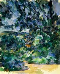 Cézanne wechselte nach wie vor zwischen der malerei in jas de bouffan und in der region paris. Blaue Landschaft Paul Cezanne Als Kunstdruck Oder Handgemaltes Gemalde