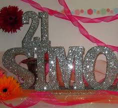 21 Name With Spray Glitter On Letters For Decor 21 Birthday Party Decorations 21st Birthday Birthday Party Decorations