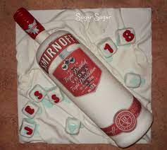 Hidden liquor bottle in beer jug shaped cakeliquor bottle cake. Smirnoff Vodka Bottle Birthday Cake Sugar Sugar Cake Art And Design