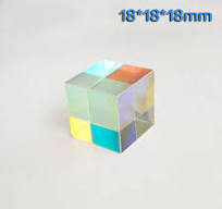 18*18*18 มม.Hexahedral Bright 18 มม.Cube ของขวัญ Optical Splitter Prism  สำหรับเด็กยอดนิยมการทดลองวิทยาศาสตร์ - AliExpress