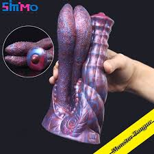 SMMQ Realistische Monster Zunge Doppel headed Dildo Tier Porno G spot  Stimulation Anal Stecker Silikon Erwachsene Spielzeug für lesben| | -  AliExpress