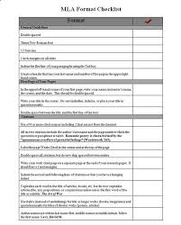 Mla Format Checklist Mla Format Seawons Esl Portfolio Essay Format Teaching Writing Mla Format