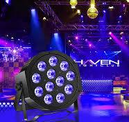 Amazon.com: Luces LED de escenario de 12 x 4 W, luz par RGBW ...