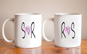 Couples Custom Initials Coffee Mug Mug Pairs Coffee Mug Sets Coffee Mugs For Couples Mugs For Him Mugs For Her Pe Initial Coffee Mugs Mugs Set Mugs