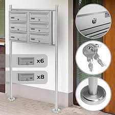 Ces formats peuvent être par exemple 95x25mm / 98x23mm/ 70x20mm, 150x50mm ou encore 120x30mm. Boite Aux Lettres Sur Pied Avec Etiquettes De Nom Et Cles Taille Au Choix 6 8 Compartiments Acier Inox Boite Aux Lettres Collective Courrier Post Letter Box 6 Compartiments Amazon Fr Cuisine Maison