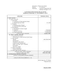 Check spelling or type a new query. Laporan Kekayaan Milik Desa 2015
