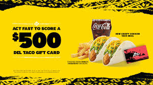 Get deltaco.com coupon codes, discounts and promos including free gift your next purchase and save $. Uzivatel Del Taco Restaurants Na Twitteru What S The Delay Sign Up Asap Or Miss Your Chance At Scoring A 500 250 Or 100 Gift Card Just Join The Fiesta And Get Ready