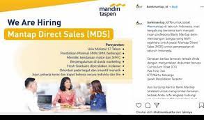 Pendaftaran ini dibuka hingga 31 desember 2020. Bank Mandiri Taspen Buka Lowongan Kerja Berikut Syarat Dan Ketentuannya