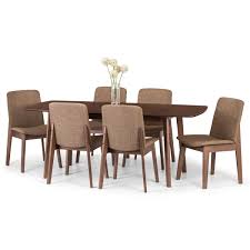 Dining table set couture jardin loop swivel dining table set modern of frosted glass dining table dining tables and chairs set for dining room modern tempered glass extending square dining table therefore, choosing the right glass dining table 6 chairs set is critical for all people. Dining Set Kensington Dining Table 6 Chairs In Walnut Ken205
