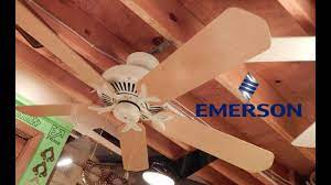 Emerson ceiling fans cf4801sw premium select indoor ceiling fan, blades sold separately, light kit adaptable, satin white finish brand: Emerson Premium Ceiling Fan Youtube
