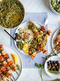 Chicken Skewers With Olive Pesto Recipe Culinary Hill Recipe Olive Pesto Recipe Olive Recipes Pesto Recipe