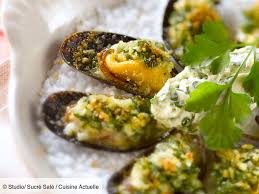 Moules Gratinees Recettes Recette En 2020 Recette Moules Recettes De Cuisine Moules Gratinees