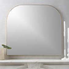 Again, proper height is relatively subjective to your fireplace, but average or standard fireplace mantel height construction is around 54 above the hearth's floor. Infinity Brass Mantel Mirror Reviews Cb2