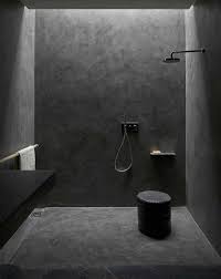 Le vernis offre une protection étanche et antitaches. Salle De Bain En Beton Cire Brut De Paume Archzine Fr