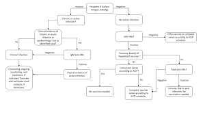 hepatitis b diagnostic chart outline immigrant and refugee